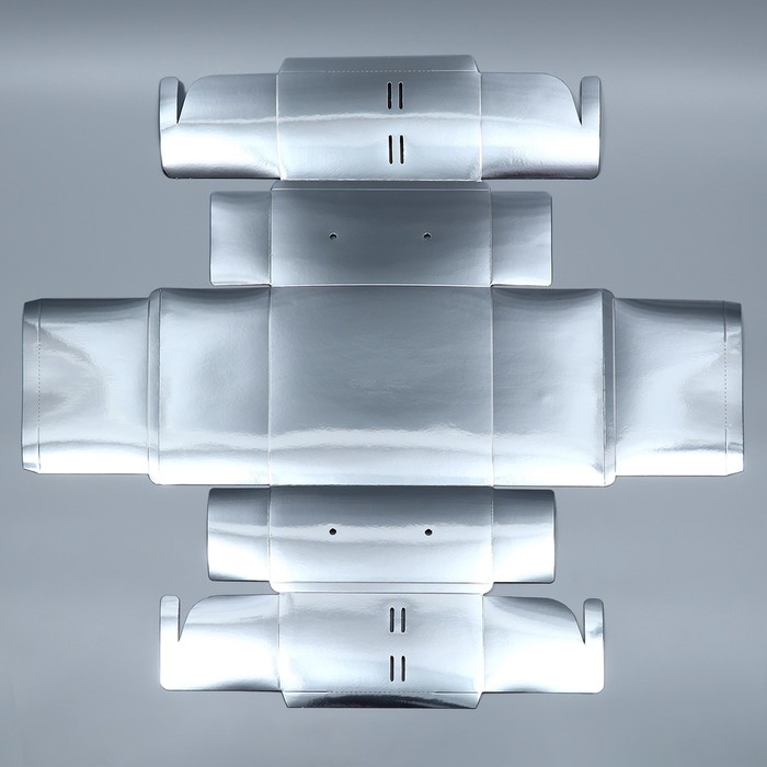 Коробка подарочная складная, упаковка, &laquo;Серебряная&raquo;, 20 х 20 х 10 см