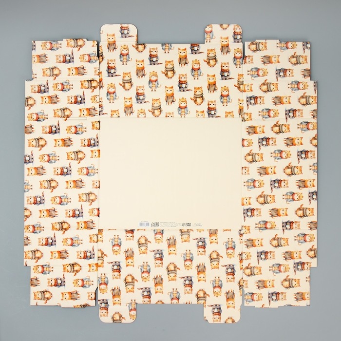 Коробка подарочная складная, упаковка, &laquo;Милые котики&raquo;, 31 х 25.5 х 16 см