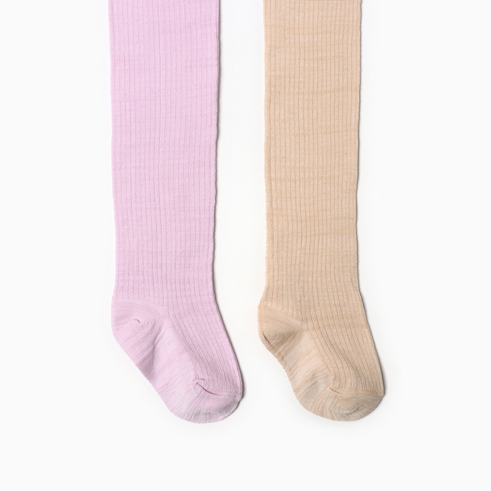 Набор колготок Крошка Я BASIC LINE,  рост 86 - 92 см, беж/сирен