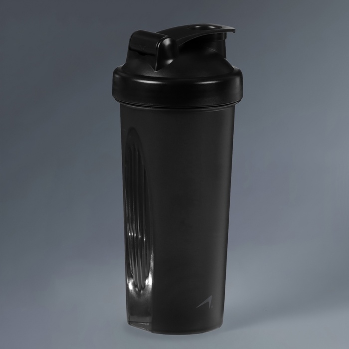 Шейкер для спортивного питания Onlytop, 600 мл, цвет черный