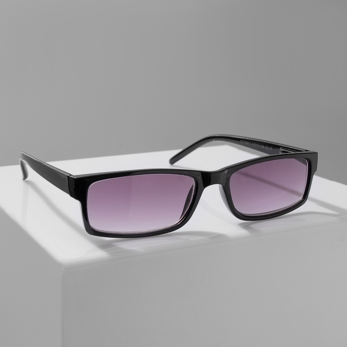 Готовые очки Восток 6617 тонированные, цвет чёрный, отгибающаяся дужка, +2 Готовые очки Восток 6617 тонированные, цвет чёрный, отгибающаяся дужка, +2