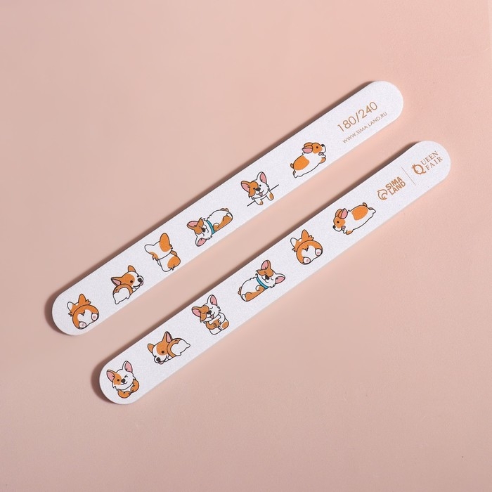 Пилка - наждак «Корги», абразивность 180/240, 18 см Пилка - наждак «Корги», абразивность 180/240, 18 см