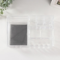 Шкатулка-органайзер пластик 1 ящик прозрачная 8,5х15х25 см Шкатулка-органайзер пластик 1 ящик прозрачная 8,5х15х25 см