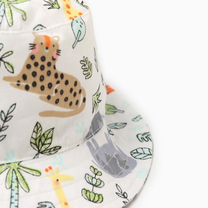 Панама детская, цвет белый, размер 48 Панама детская, цвет белый, размер 48