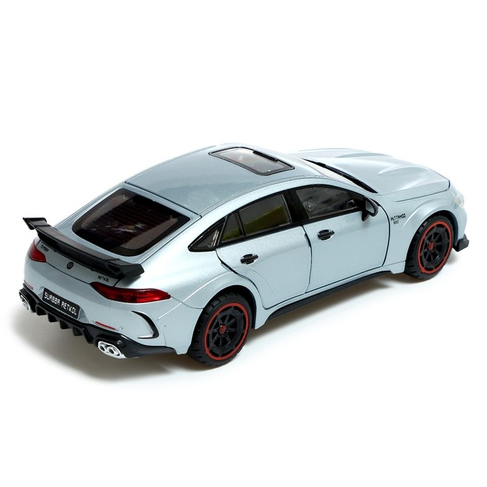 Машина металлическая «Купе», 1:24, открываются двери, капот, багажник, инерция, цвет серый Машина металлическая «Купе», 1:24, открываются двери, капот, багажник, инерция, цвет серый