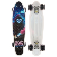 Пенниборд ONLITOP &laquo;Молодость&raquo;, 55х14 см, колёса световые PU 60х45 мм, ABEC 7, алюминиевая рама