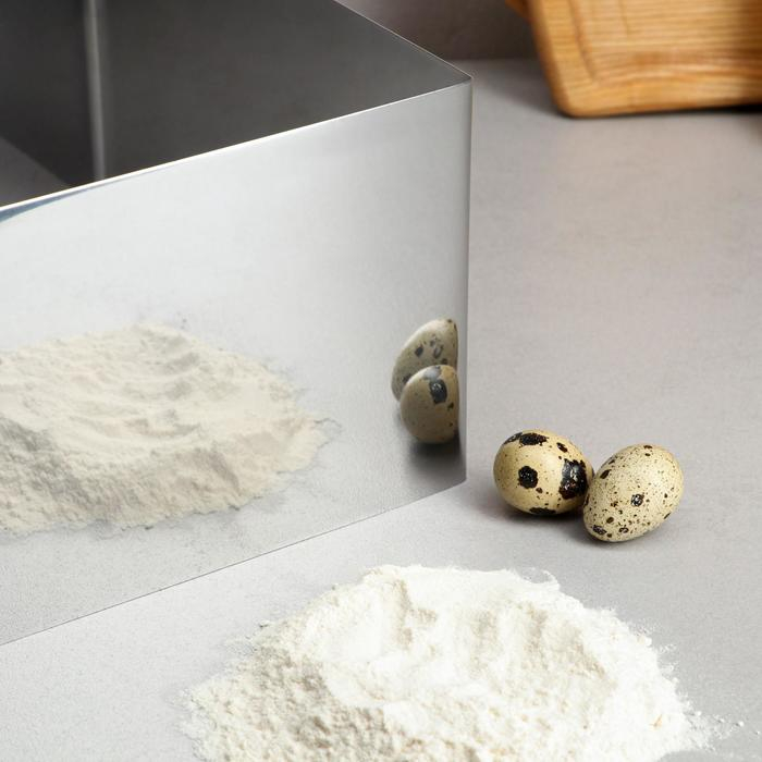 Форма для выпечки и выкладки &laquo;Квадрат&raquo;, h-14 см, 22 х 22 см