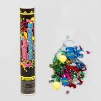 Пневмохлопушка &laquo;С днём рождения!&raquo;, фольга, фанты, 30 см