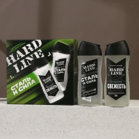 Подарочный набор косметики «Сталь и сила», гель для душа 250 мл и шампунь для волос 250 мл, HARD LINE Подарочный набор косметики «Сталь и сила», гель для душа 250 мл и шампунь для волос 250 мл, HARD LINE