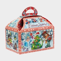 Новый год. Подарочная коробка "Новогодняя" Ларец малый 18,5 x 12,5 x 19см. Новый год. Подарочная коробка "Новогодняя" Ларец малый 18,5 x 12,5 x 19см.