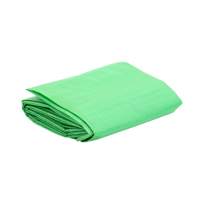 Тент защиный, 2 &times; 3 м, плотность 120 г/м&sup2;, УФ, люверсы шаг 1 м, зелёный