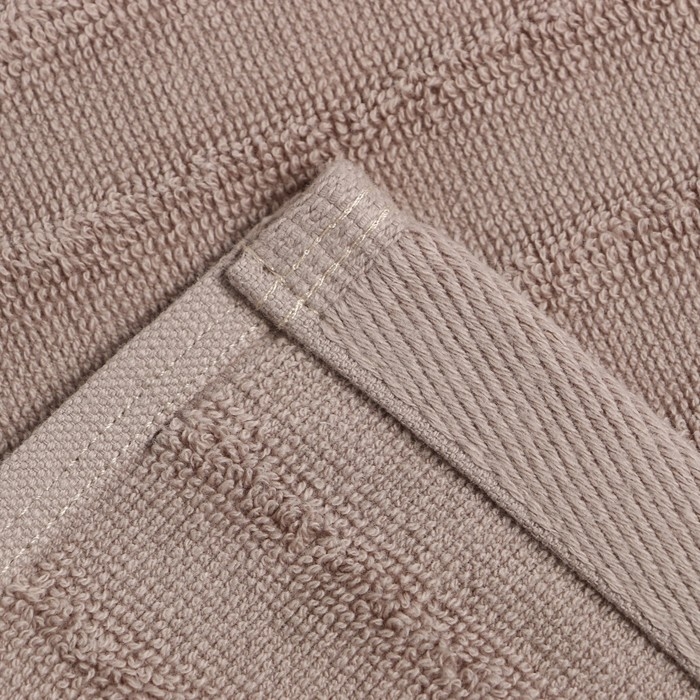 Полотенце махровое Этель Waves беж, 30х60 см, 100% хлопок, 460 гр/м2