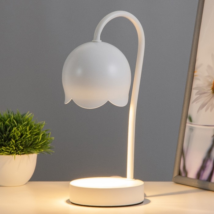 Настольная лампа "Свелл" G9 40Вт белый 11х11х28 см RISALUX