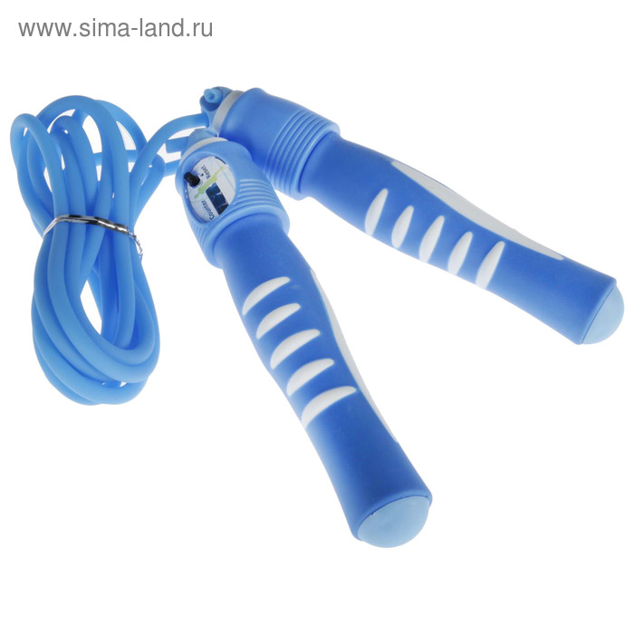 Скакалка ONLYTOP, со счётчиком, 3 м, d=0,6 см, цвета МИКС Скакалка ONLYTOP, со счётчиком, 3 м, d=0,6 см, цвета МИКС