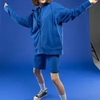 Толстовка унисекс H3, синяя, размер XS/S