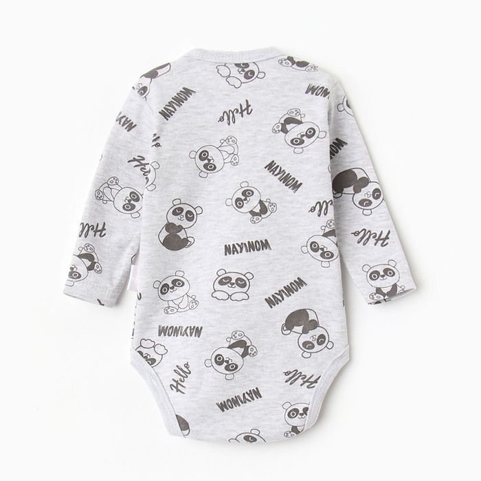 Боди детский, цвет тёмно-серый, рост 62 см Боди детский, цвет тёмно-серый, рост 62 см