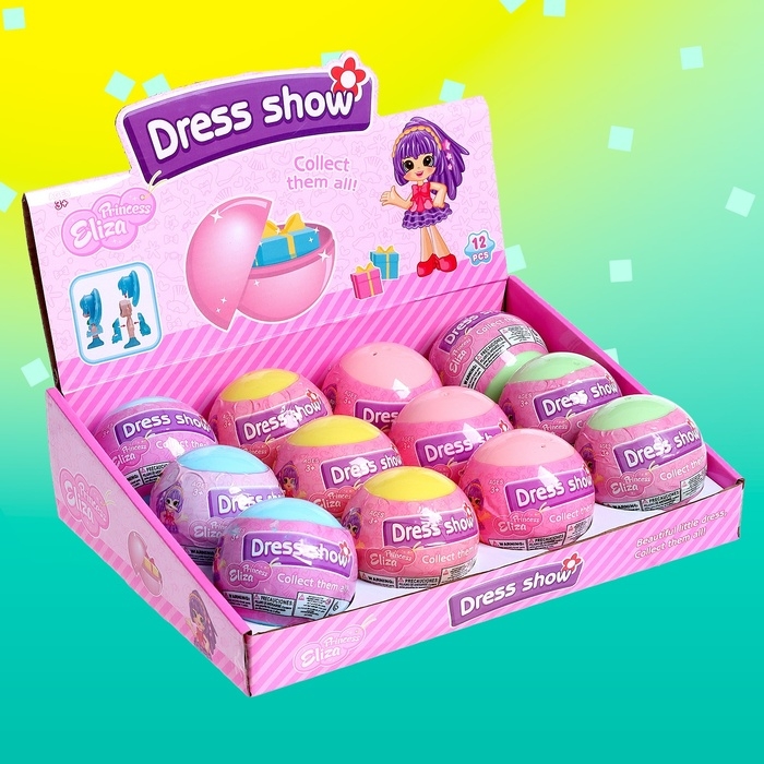 Игрушка-сюрприз «Стильная малышка», в шаре, МИКС Игрушка-сюрприз «Стильная малышка», в шаре, МИКС