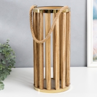 Подсвечник дерево "Цилиндр - рейка" набор 2 шт 22х22х50, 18х18х40 см Подсвечник дерево "Цилиндр - рейка" набор 2 шт 22х22х50, 18х18х40 см