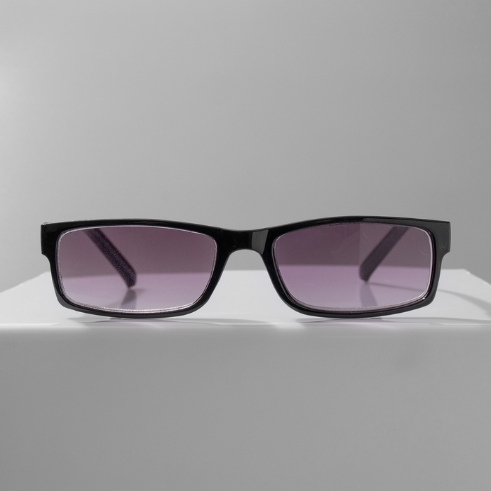 Готовые очки Восток 6617 тонированные, цвет чёрный, отгибающаяся дужка, -2,5