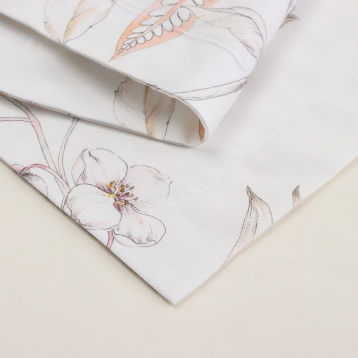 Набор наволочек SL Home Floral cover 50*70+3 см - 2 шт, сатин, 140 гр/м2, 100% хлопок Набор наволочек SL Home Floral cover 50*70+3 см - 2 шт, сатин, 140 гр/м2, 100% хлопок