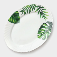 Сервиз столовый &laquo;Лист папоротника&raquo;, 37 предметов, стеклокерамика