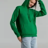 Толстовка с капюшоном Snake II ярко-зеленая, размер 3XL