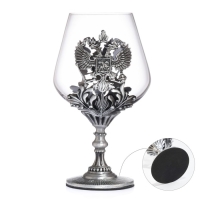 Бокал для коньяка "Герб", 550 мл, серебро Бокал для коньяка "Герб", 550 мл, серебро