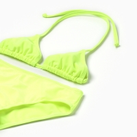 Купальник раздельный для девочек, цвет салатовый, рост 110-116 см