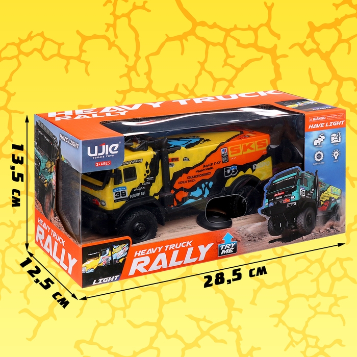 Грузовик радиоуправляемый &laquo;Ралли&raquo;, световые эффекты, работает от батареек