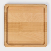 Тарелка Adelica &laquo;Классика&raquo;, 19&times;19&times;1,8 см, пропитана минеральным маслом, берёза