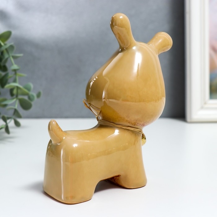 Сувенир керамика "Пёсик с колокольчиком на ошейнике" МИКС 13,5х7х11,5 см