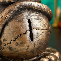 Новый год. Символ 2025. Копилка "Змея в черепе" 15х15х18см, бронза Новый год. Символ 2025. Копилка "Змея в черепе" 15х15х18см, бронза