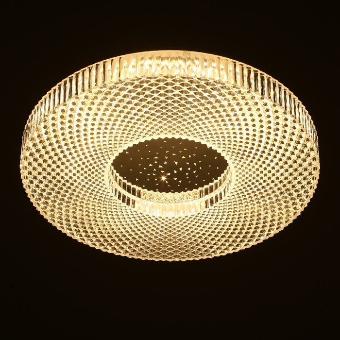 Светильник с ПДУ 74647/1 LED 80Вт диммер 3000-6000К белый-прозрачный 50х50 см Светильник с ПДУ 74647/1 LED 80Вт диммер 3000-6000К белый-прозрачный 50х50 см