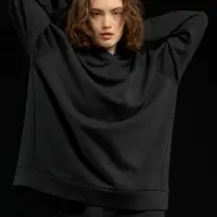 Худи унисекс H1, черное, размер M/L