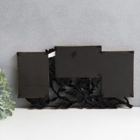 Фоторамка пластик на 3 фото 10х15 см "Роза в листьях" состаренное золото 40х21,5 см Фоторамка пластик на 3 фото 10х15 см "Роза в листьях" состаренное золото 40х21,5 см