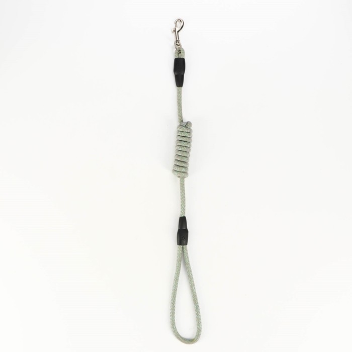 Комплект амуниции с игрушкой и круглым поводоком 120 х 1 см,ОШ 22-38 см, ОГ 22-38 см, зелёный