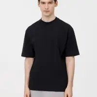 Футболка оверсайз унисекс Sideline, черная, размер XS/S