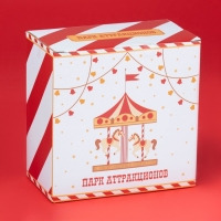 Новогодняя чайная пара Доляна «Парк аттракционов», 2 предмета: чашка, блюдце, фарфор, цвет белый Новогодняя чайная пара Доляна «Парк аттракционов», 2 предмета: чашка, блюдце, фарфор, цвет белый