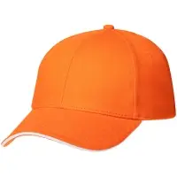 Бейсболка Spiker, оранжевая с белым