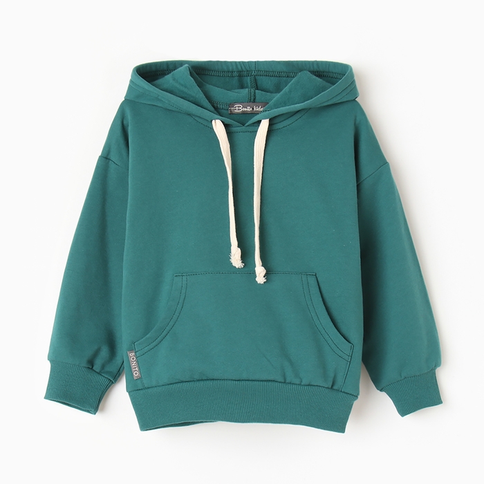 Толстовка для мальчиков, НАЧЁС, цвет изумрудный, рост 140 см