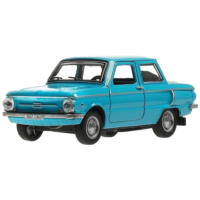 Машинка металлическая «ЗАЗ-968А», ретро - модель «Запорожец», открываются двери, багажник, инерция, 12 см голубой Машинка металлическая «ЗАЗ-968А», ретро - модель «Запорожец», открываются двери, багажник, инерция, 12 см голубой