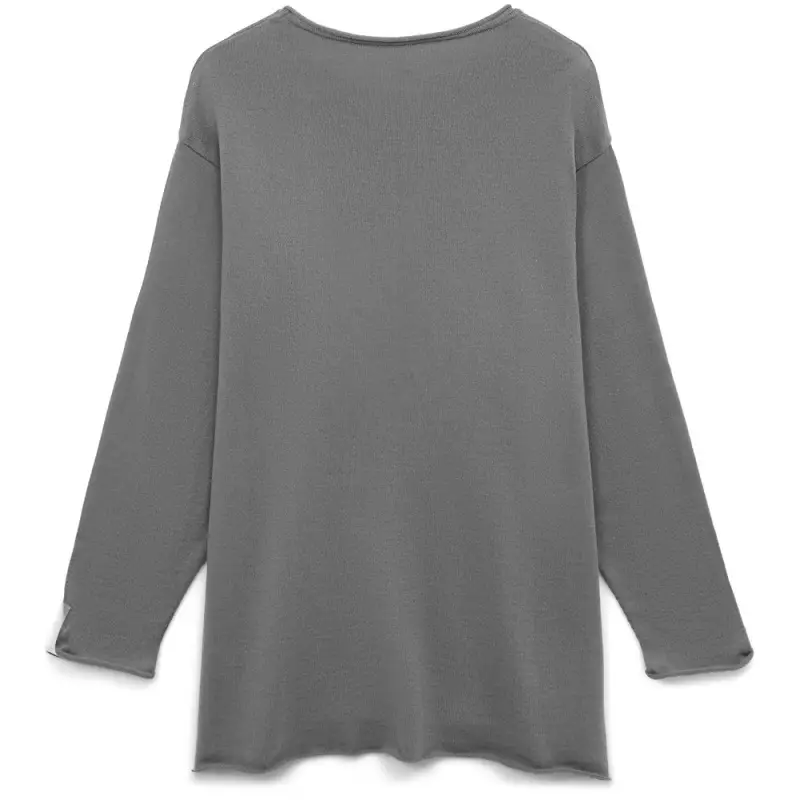 Лонгслив унисекс Siluetti Fuori, серый, размер L/XL Лонгслив унисекс Siluetti Fuori, серый, размер L/XL