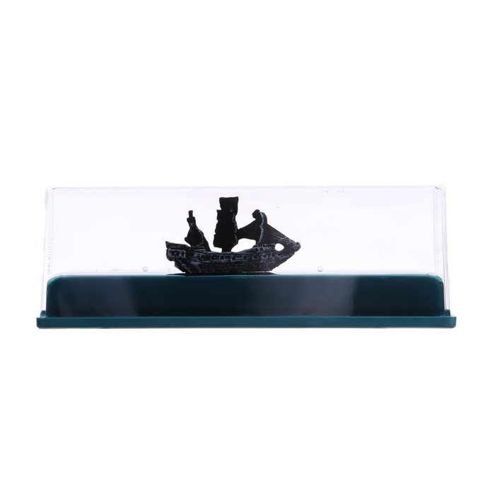 Аксессуар на панель машины, пиратский корабль, чёрный, пластик Аксессуар на панель машины, пиратский корабль, чёрный, пластик