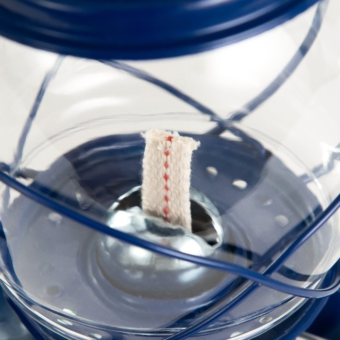 Керосиновая лампа декоративная синий 14х18х27,5 см RISALUX Керосиновая лампа декоративная синий 14х18х27,5 см RISALUX