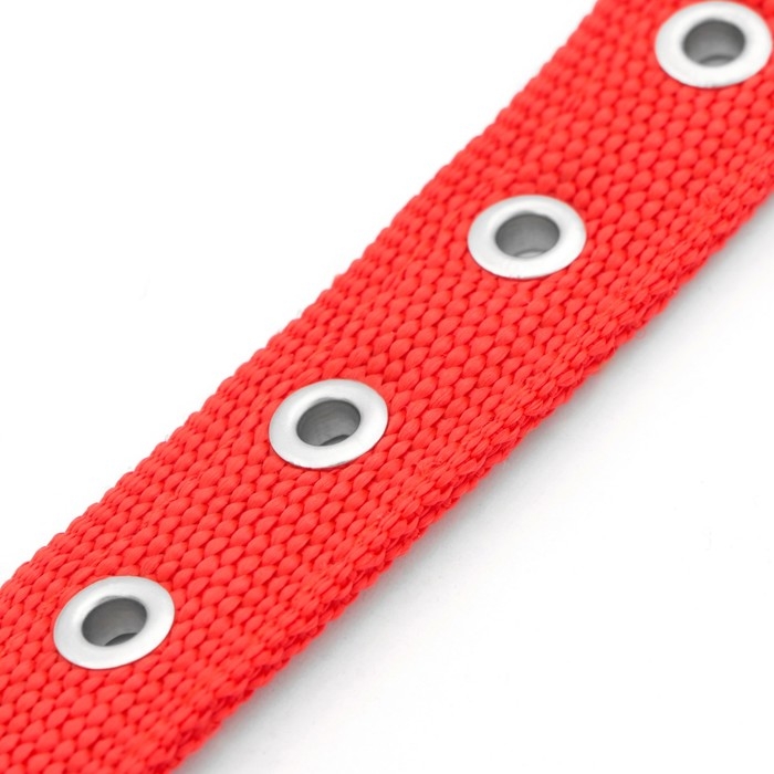 Ошейник "Комфорт" комбинированный, 55 х 2,5 см, ОШ 40-50 см, красный