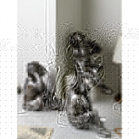 Фигура &laquo;Голова коня&raquo;, полистоун, 51 см, цвет золото