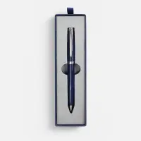 Ручка шариковая Letra Chrome в футляре, синяя Ручка шариковая Letra Chrome в футляре, синяя