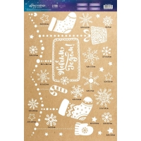 Наклейки новогодние на окна &laquo;Сладкого праздника&raquo;, многоразовые, 33 х 50 см, Новый год