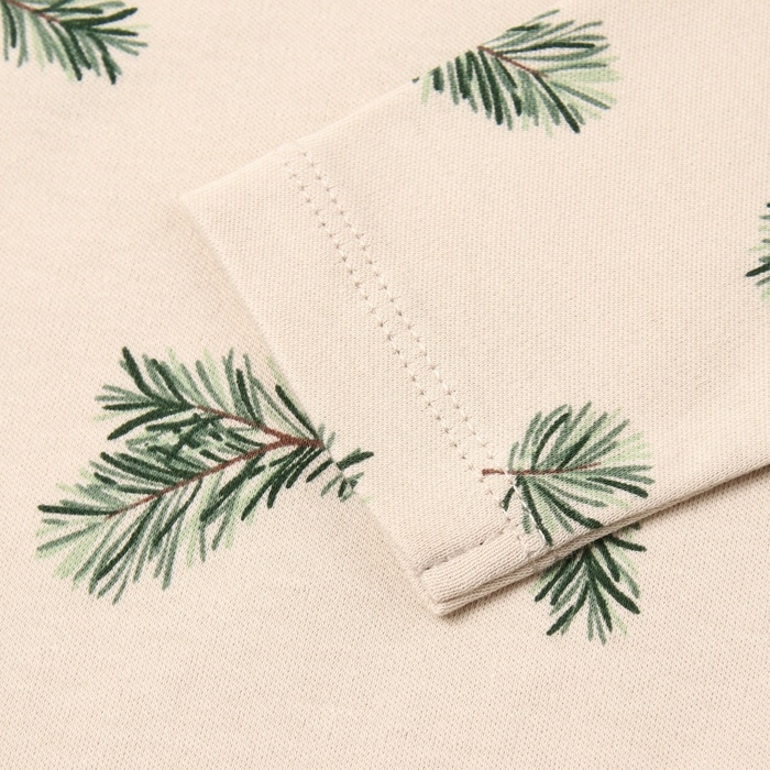 Боди с дл. рукавом Крошка Я "Еловые веточки", рост 74-80 см