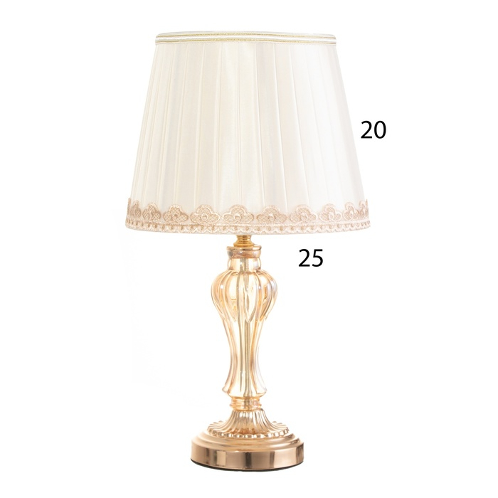 Лампа настольная "Азарт" 1x60Вт E27 золото  26х26х43 см